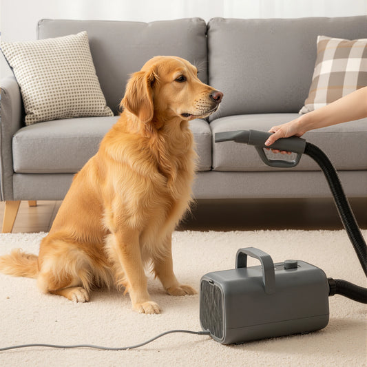 JHK Pet Grooming Vacuum Kit With Low Noise Blow Dryer