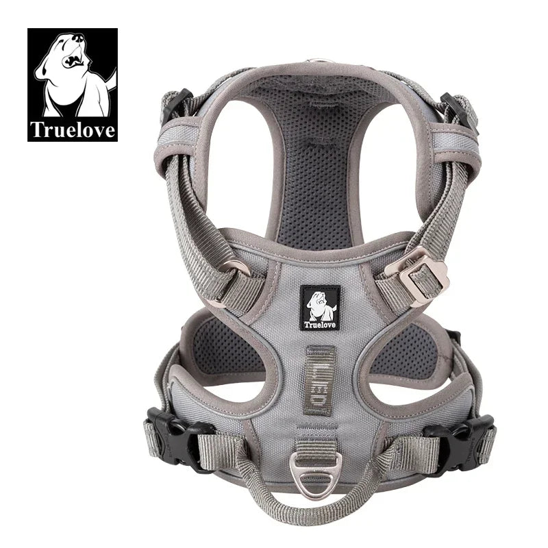 TRUELOVE Explosion-Proof Reflective Camouflage Dog Harness, Easy Adjust