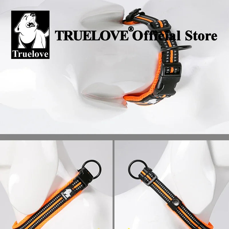 TRUELOVE CN Truelove Pet Nylon Adjustable Padded Reflective Dog Collar