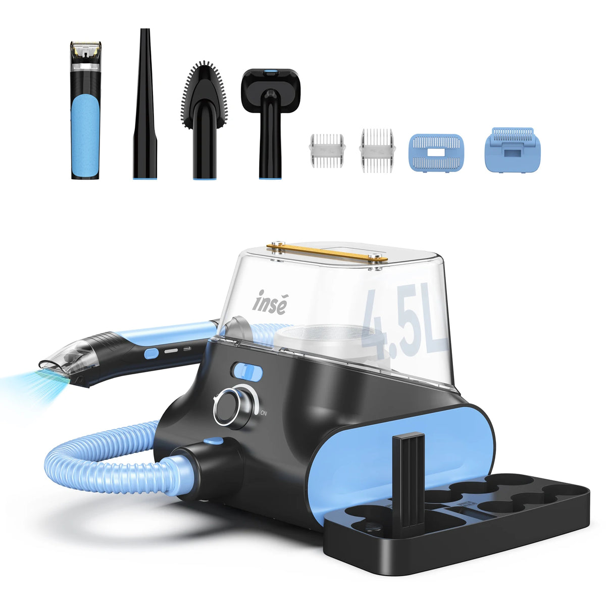 INSE Low Noise Pet Grooming Vacuum with Hair Clipper