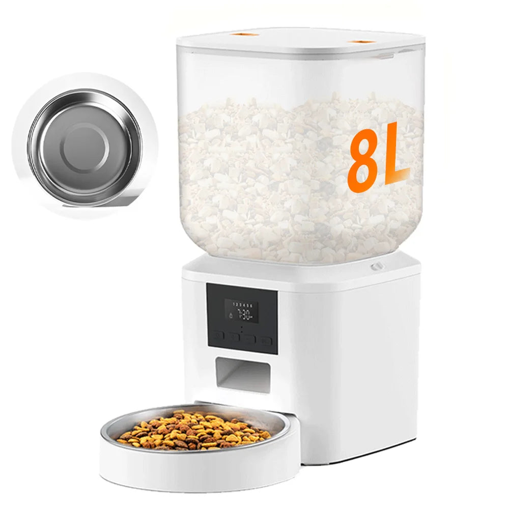 Nityers Automatic Cat Feeder With Voice Recorder And Key Control