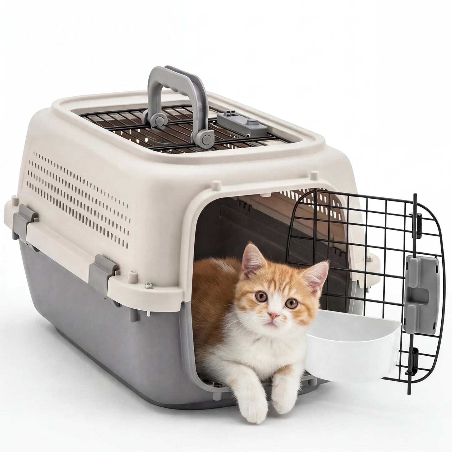 Pet Carrier For Dogs And Cats Front Top Load Crate