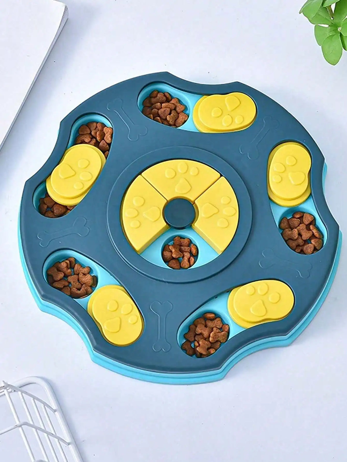 Interactive Dog And Cat Slow Feeder Puzzle Toy Treat Dispenser