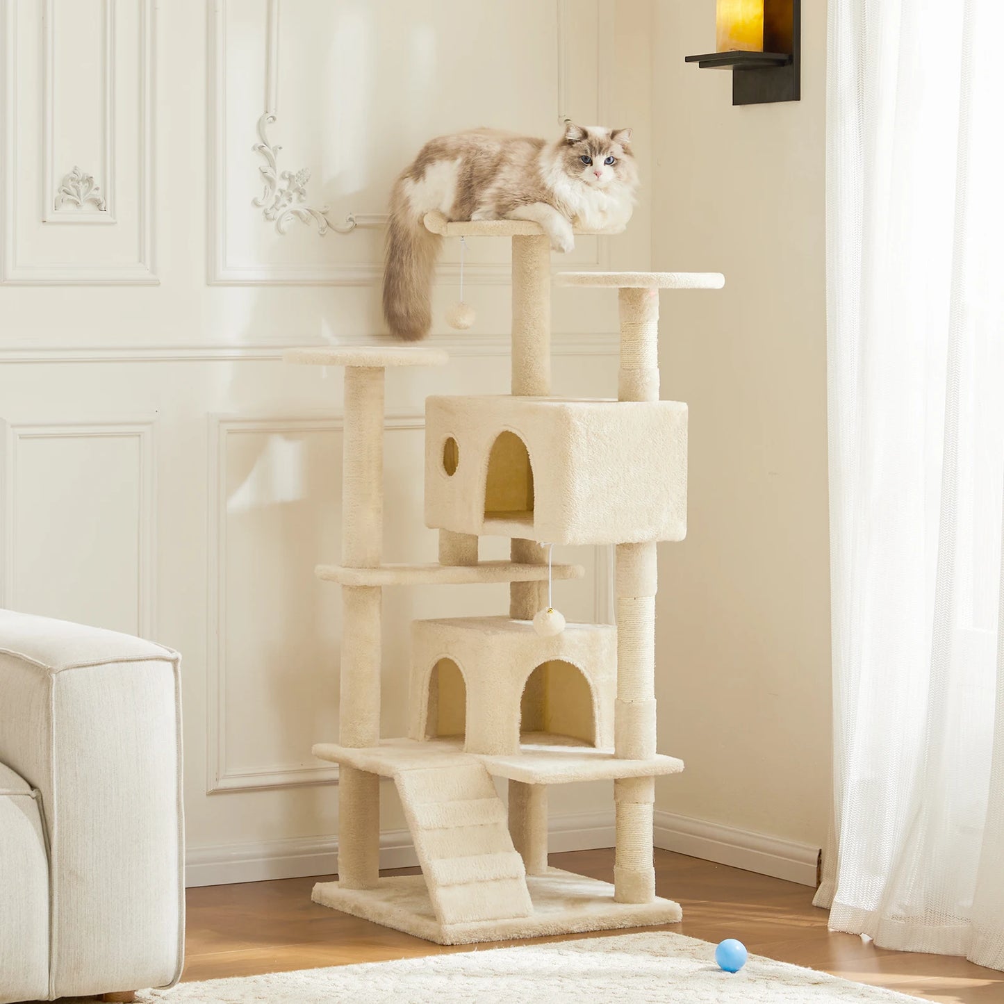 JHK Multi Level Cat Tree Tower With Sisal Scratching Post