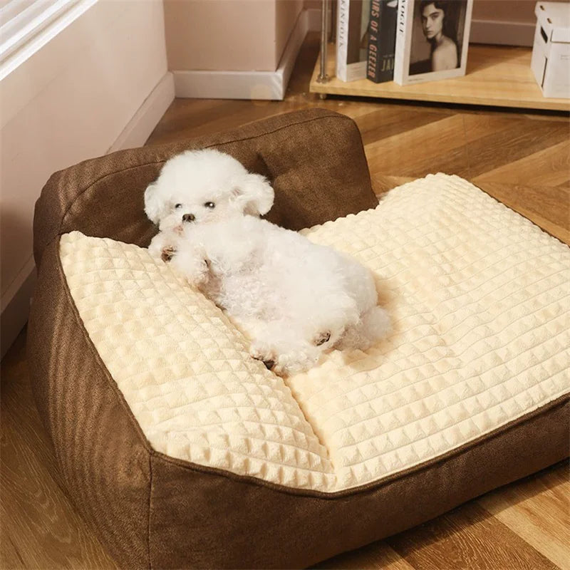 Dog Heated Sofa Bed For Autumn And Winter Comfort Pets