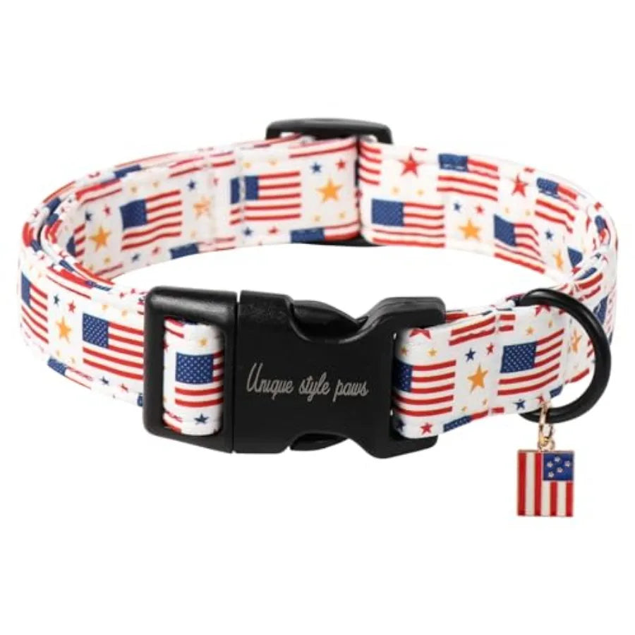 Dog Collar With Pendant Coconut Tree Design Plastic Buckle
