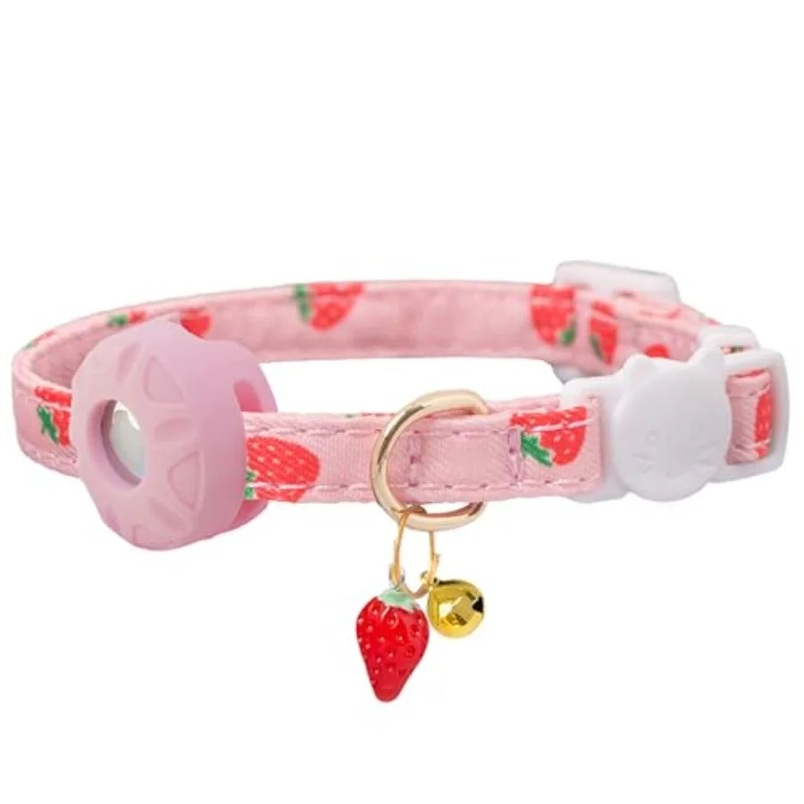 Breakaway Cat Collar With AirTag Holder For Apple AirTag Tracking