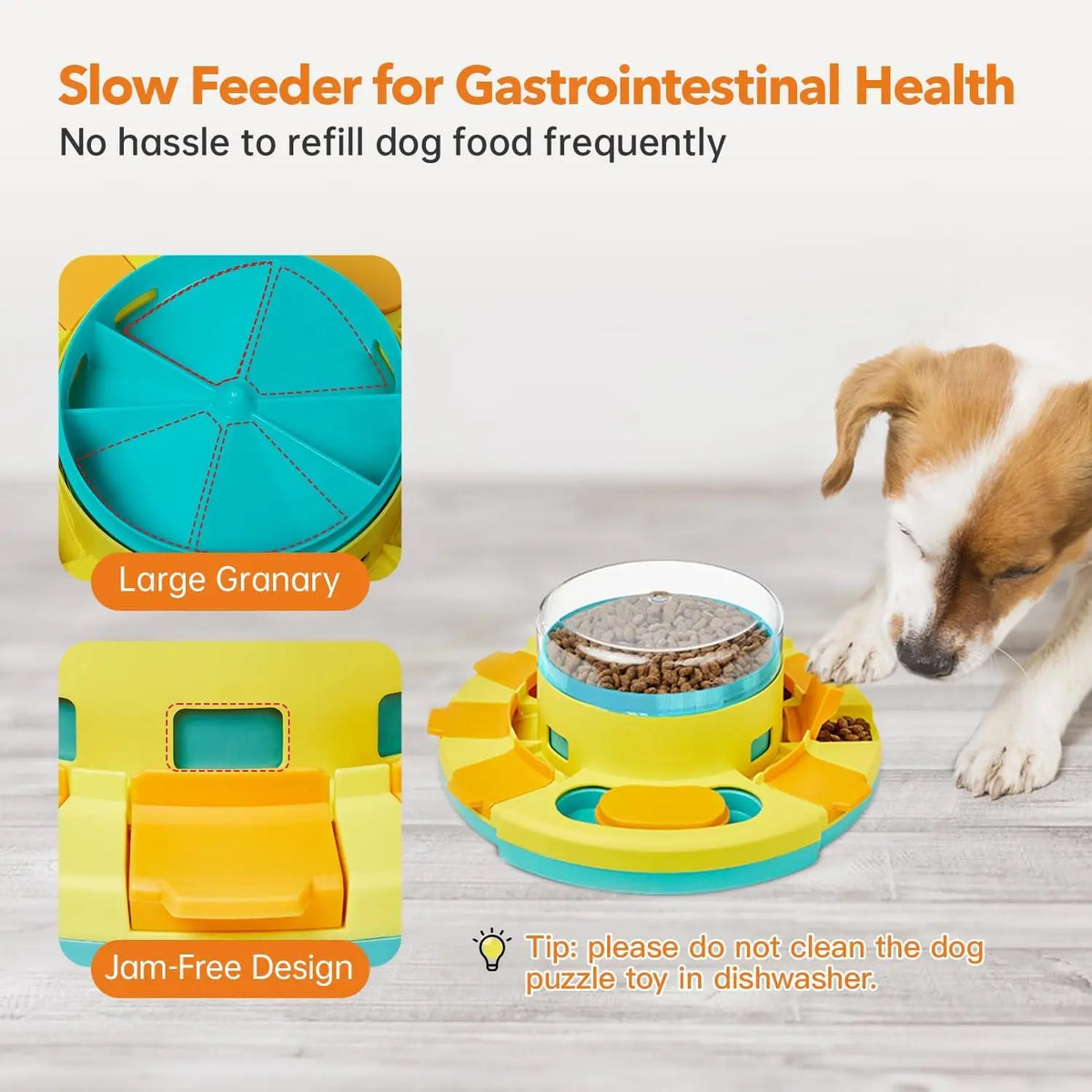 Double Layer Dog Puzzle Toy Interactive Slow Feeder
