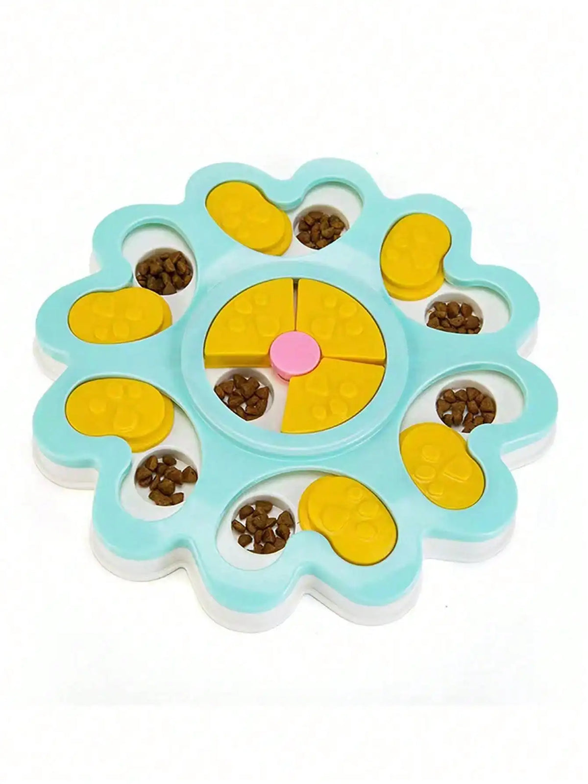 Interactive Dog And Cat Slow Feeder Puzzle Toy Treat Dispenser