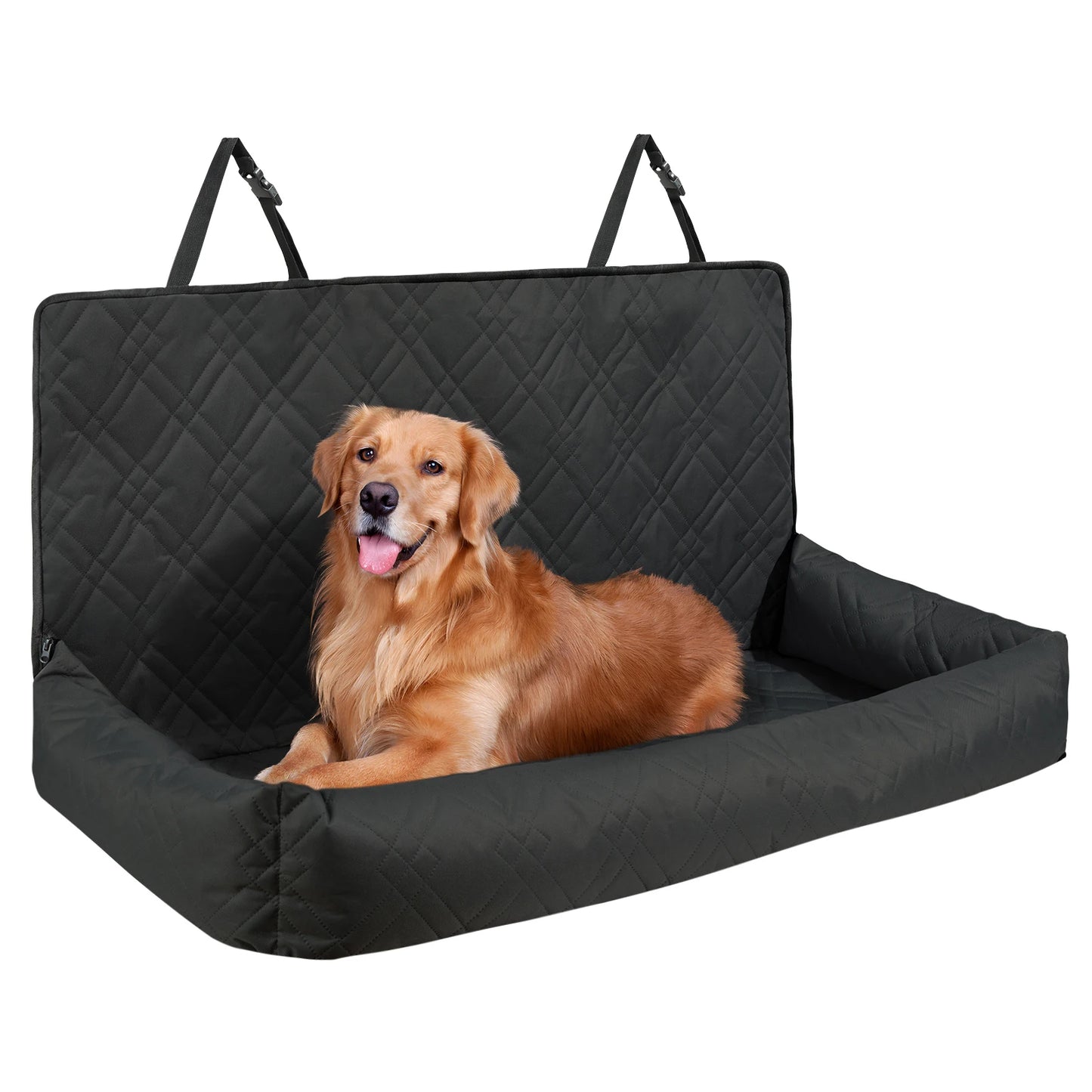 SucceBuy Waterproof Dog Car Seat Booster With Clip-On Safety Leash