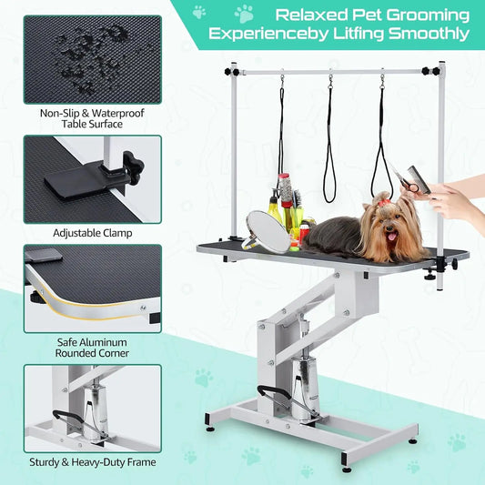 Garvee Electric Adjustable Dog Grooming Table With Heavy Duty Frame