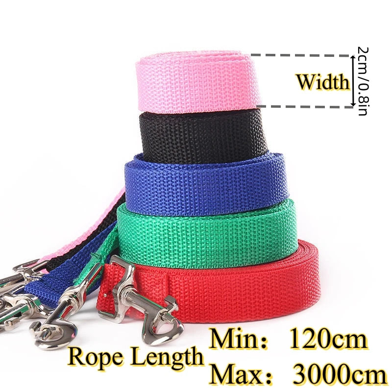 Reflective Nylon Dog Leash For Outdoor Training And All Dogs