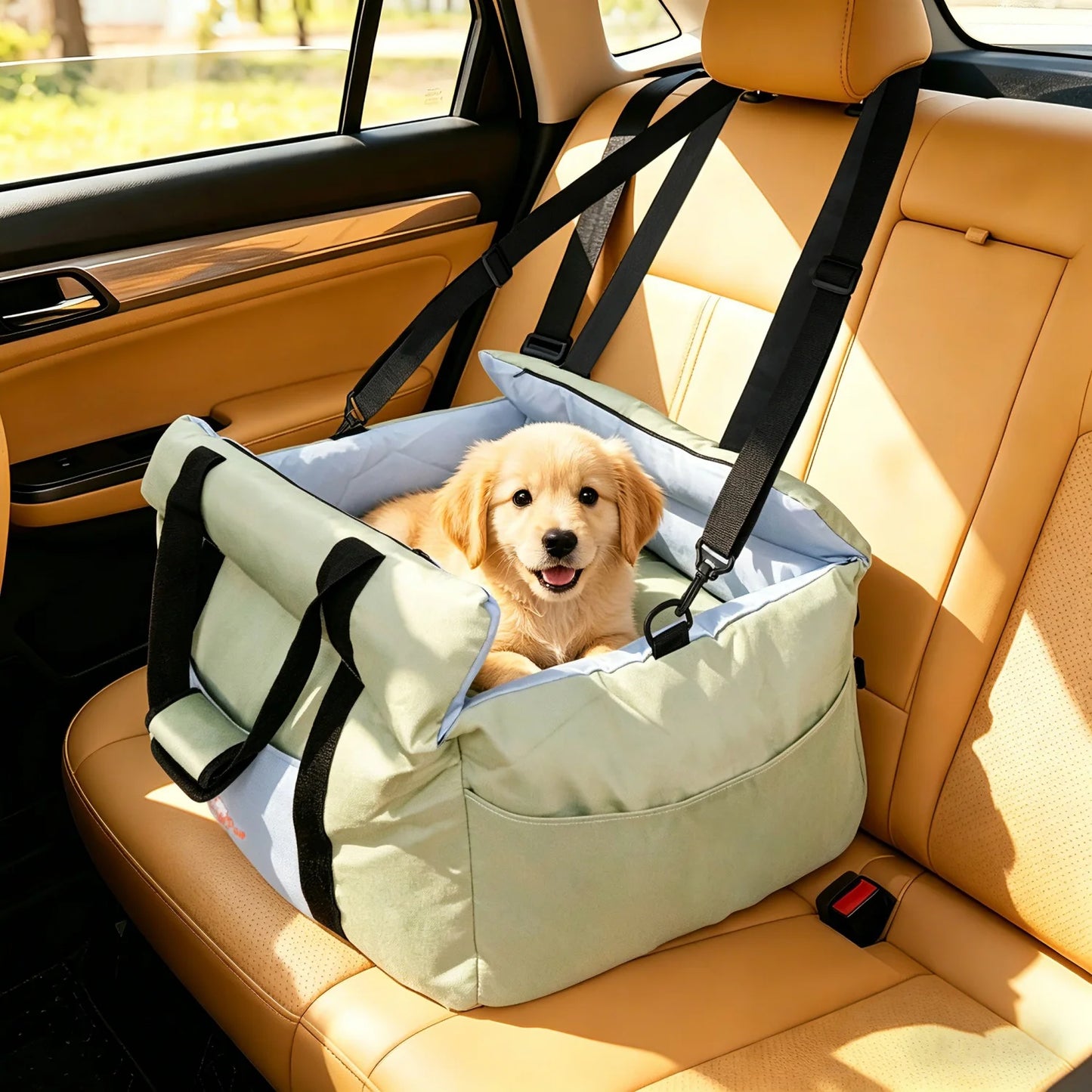 Dog Car Seat Small Dogs Travel Carrier With Safety Belt