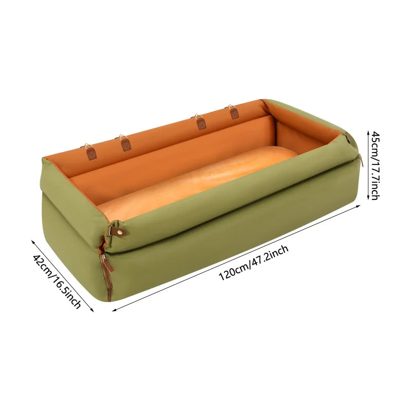 Foldable Travel Pet Car Seat Bed For Cats And Dogs Dual Use Anti Slip Comfort