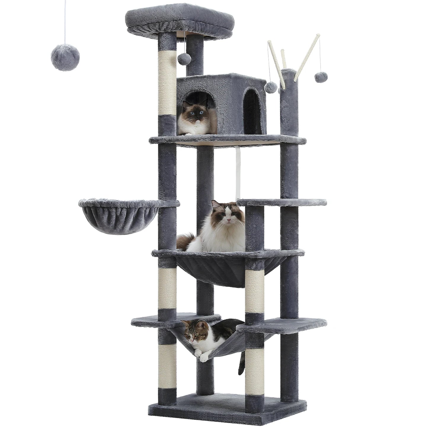 PAWZ Road Multi Level Cat Tree Tower For Indoor Cats