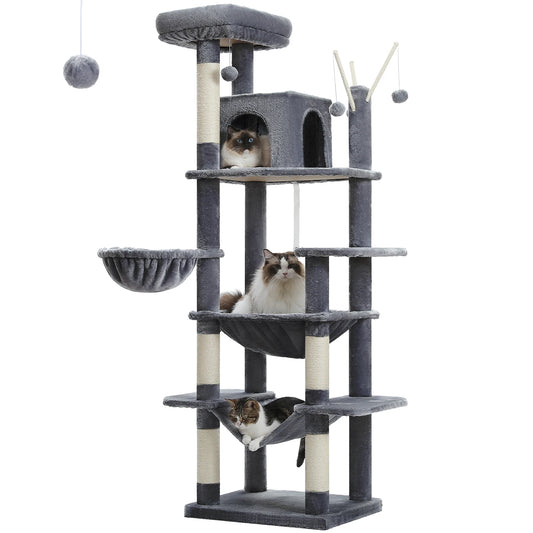 PAWZ Road Large Cat Tree Tower for Indoor Cats Perches