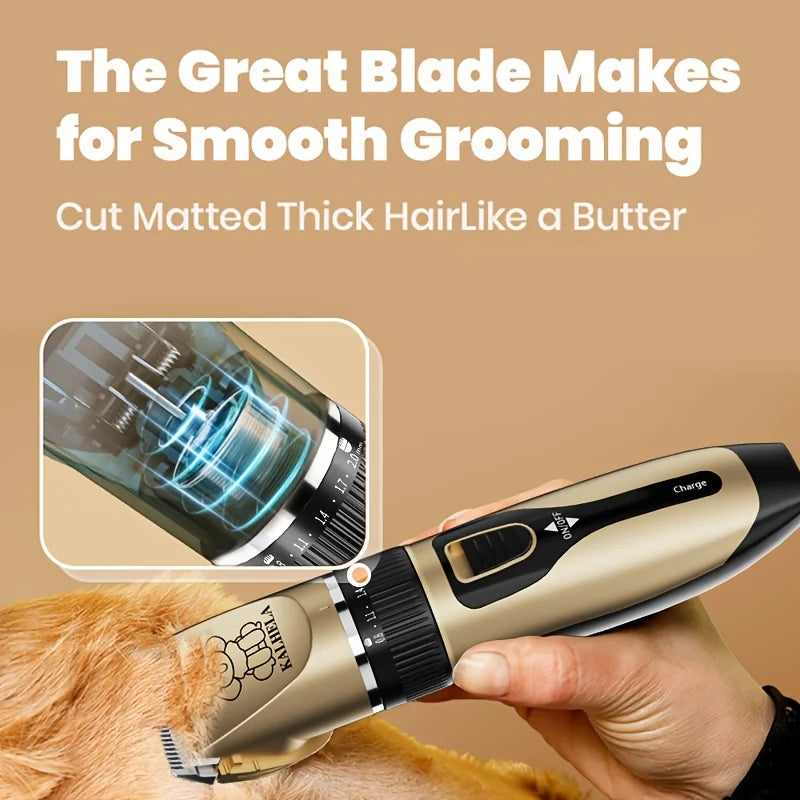 2-in-1 Pet Grooming Kit With Hair Clipper And Nail Clippers
