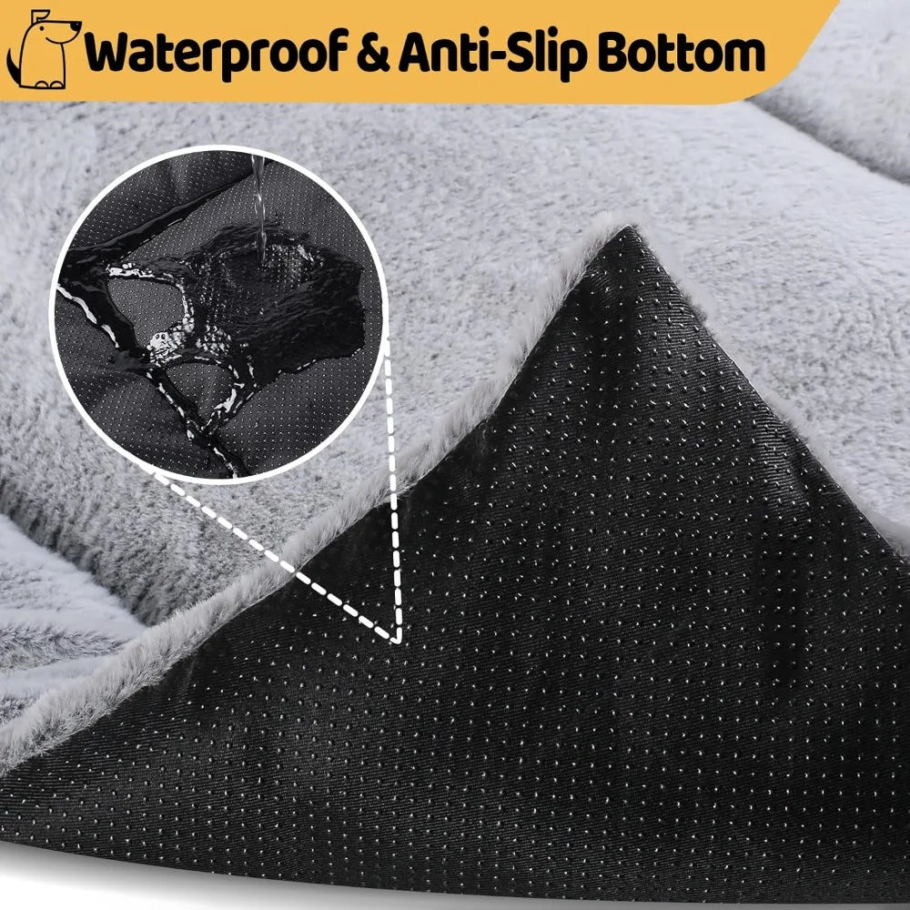 DAFIFY Washable Dog Crate Pad Ultra Soft Bedding For Dogs