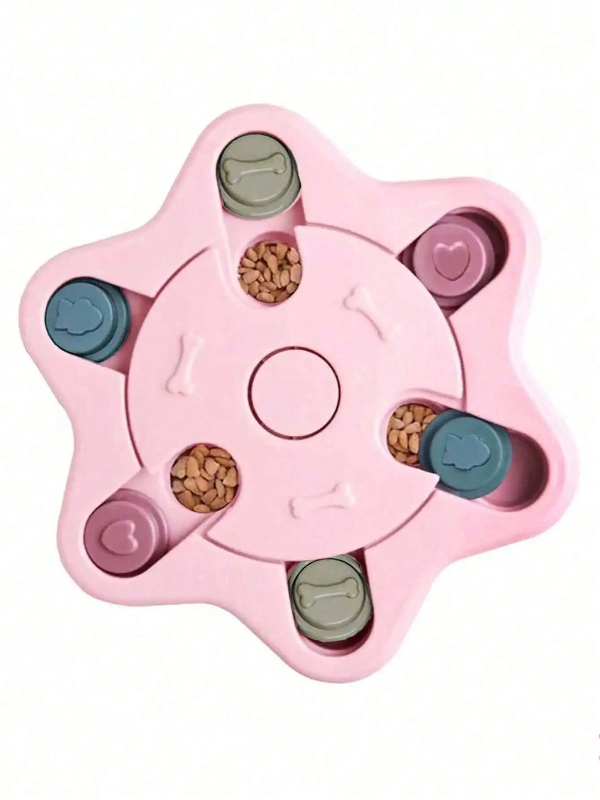 Interactive Dog And Cat Slow Feeder Puzzle Toy Treat Dispenser