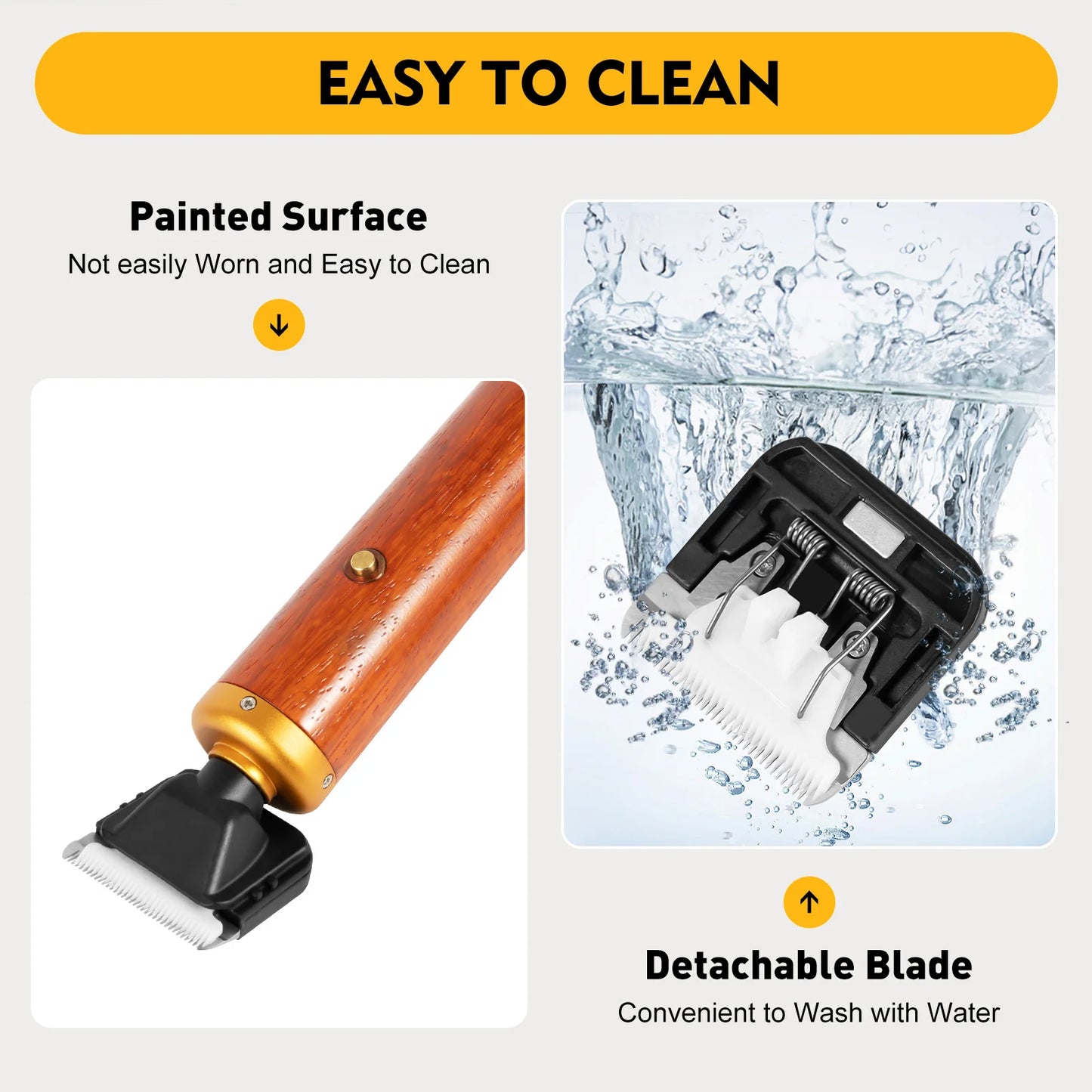 55W Pet Clipper Plug-In Electric Hair Trimmer Low Noise