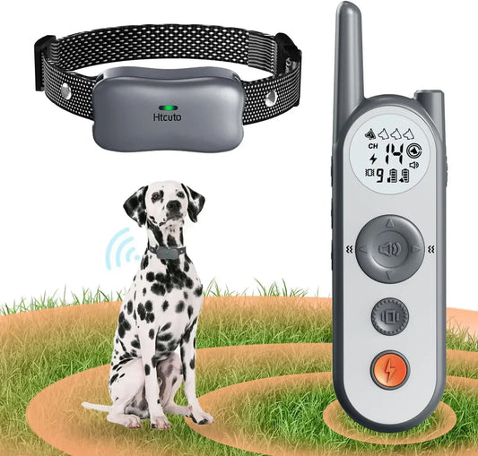 Wireless Dog Fence System With IPX7 Waterproof Remote Collar