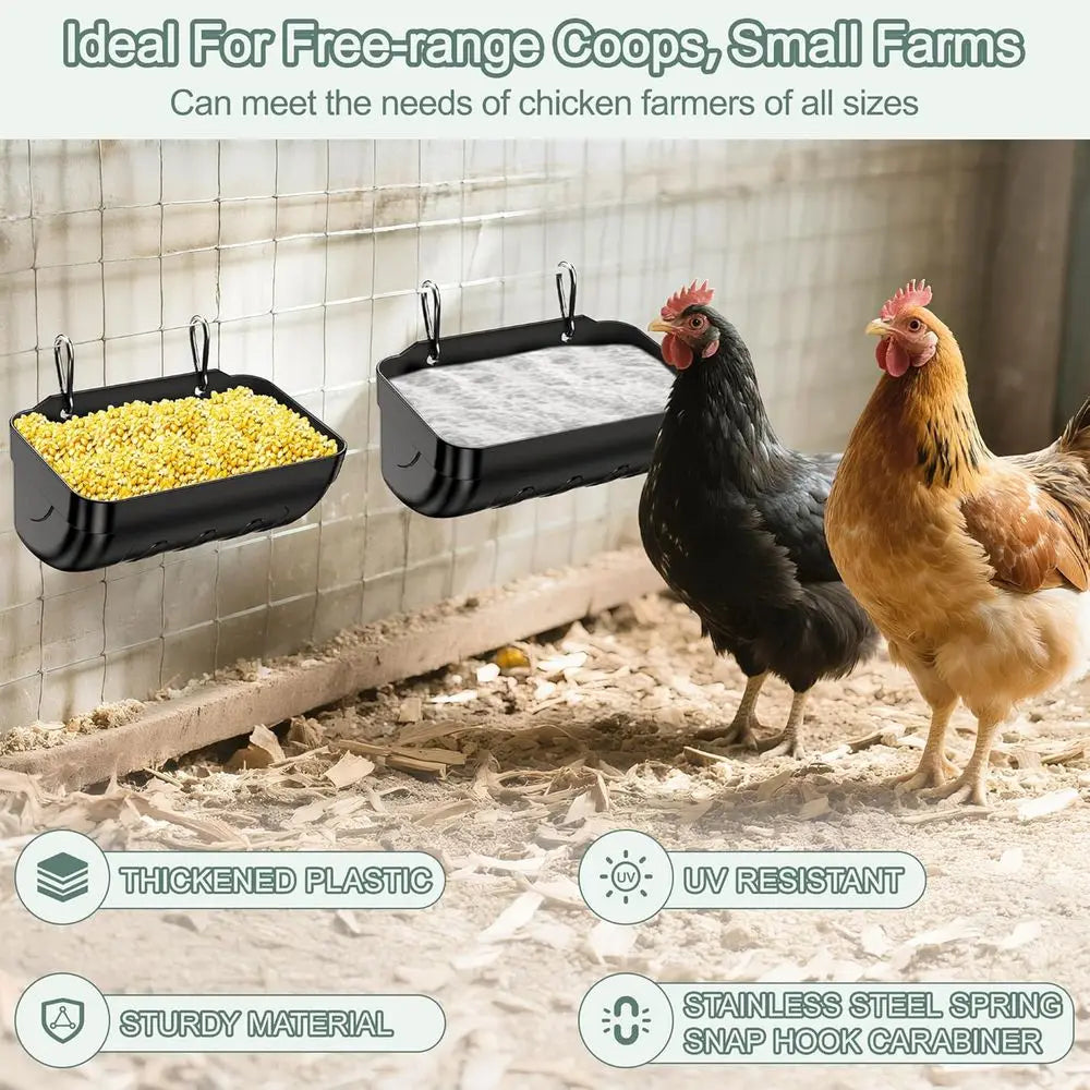Goat Feeders Hanging Poultry Waterer Trough For Chickens