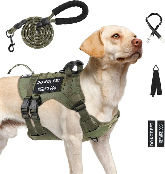 Escape-Proof Tactical Dog Harness With Handle