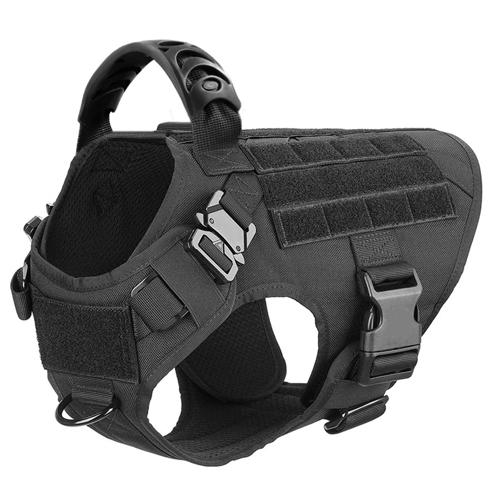 Dog Harness And Leash Set With Padded Quick Release Buckle