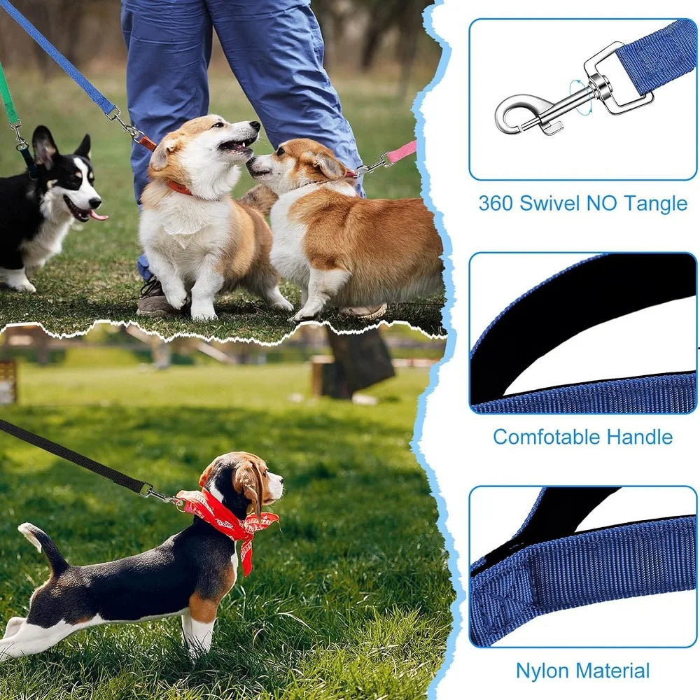 Reflective Nylon Dog Leash For Outdoor Training And All Dogs