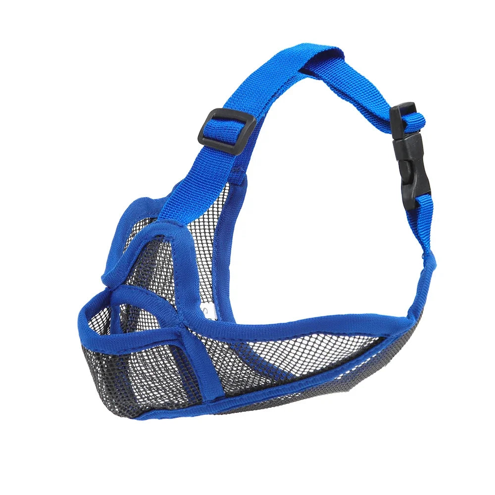 Breathable Dog Muzzle For Short Snouted Breeds Prevent Barking