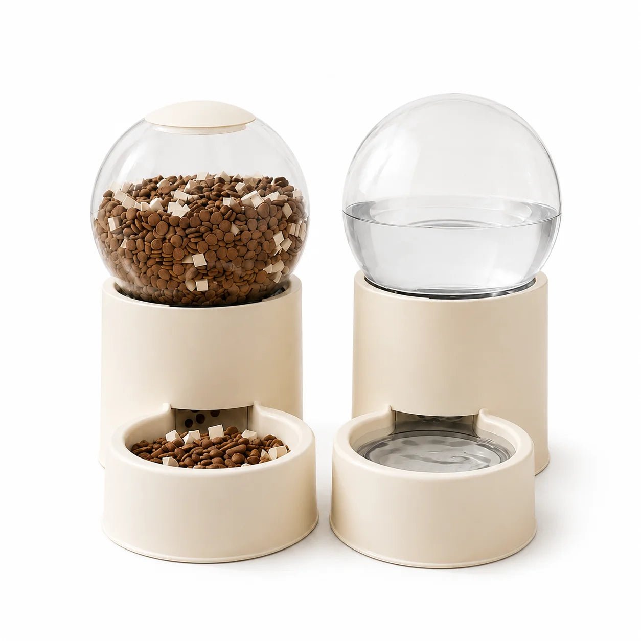 Automatic Gravity Cat Feeder And Water Dispenser Spill Proof