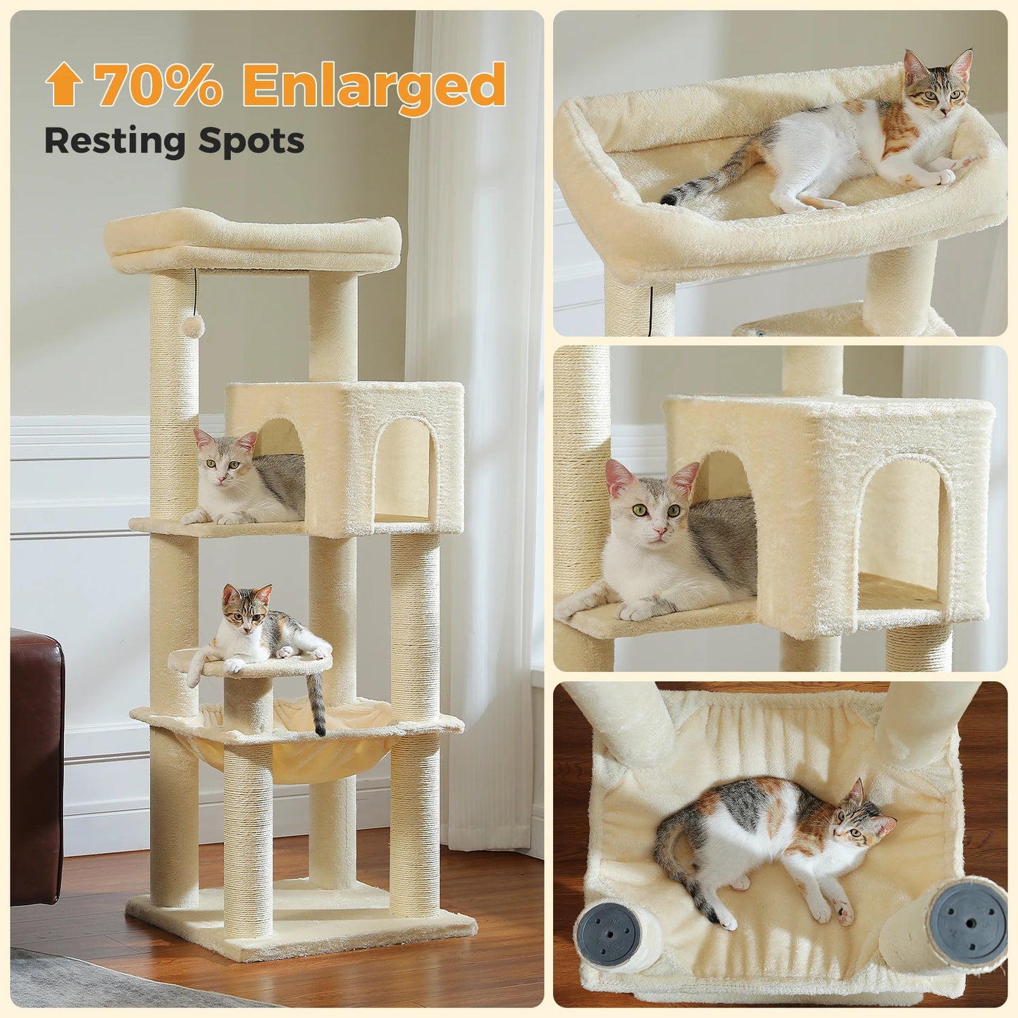 PAWZ Road Cat Tree With Scratching Posts And Durable Condo