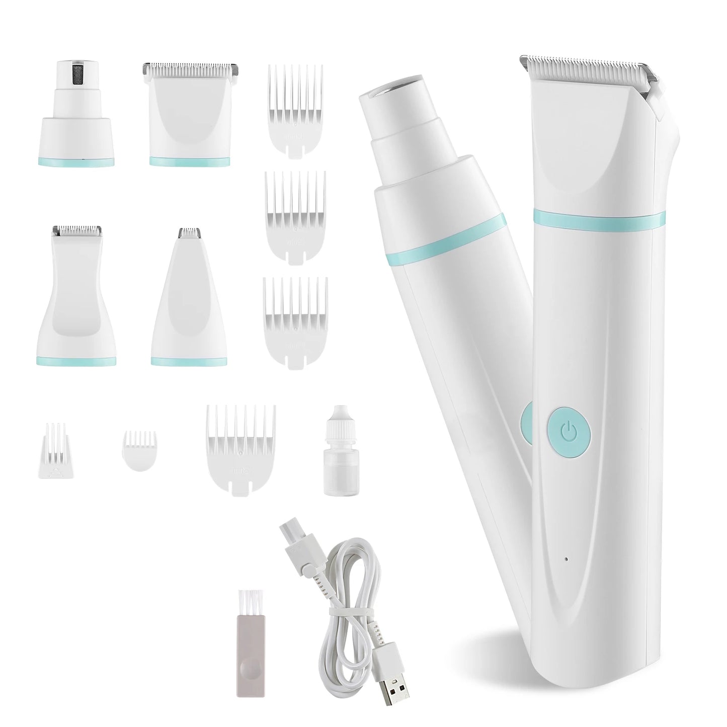 4 In 1 Dog Grooming Kit Cordless Low Noise Waterproof