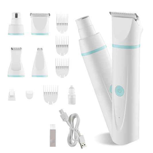 4 In 1 Dog Grooming Kit Cordless Low Noise Waterproof