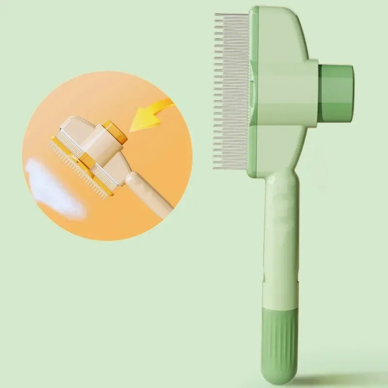 Self Cleaning Dog Grooming Comb One Button Pet Hair Remover