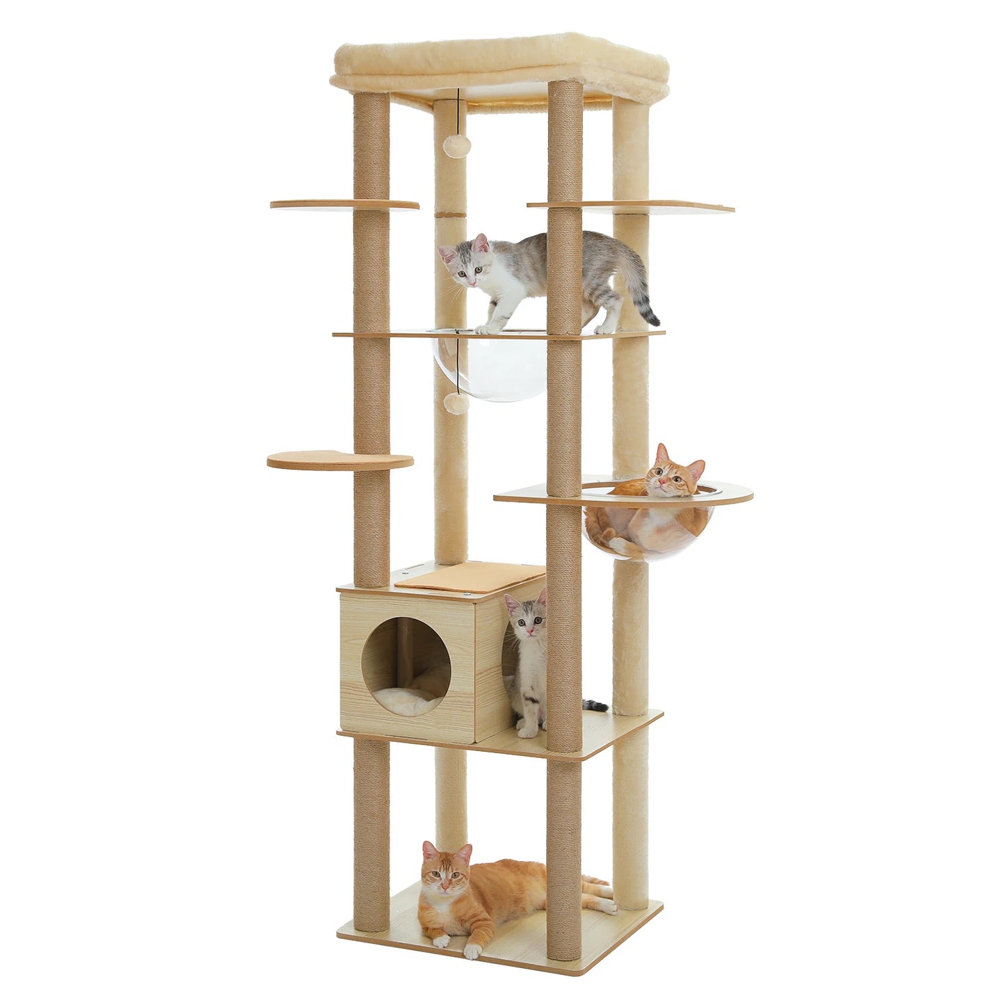 PAWZ Ro Multi-Level Cat Tree Scratching Posts Indoor Tower