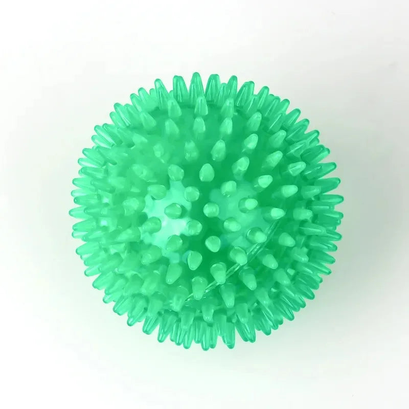 Rubber Squeaky Dog Toy Ball For Teeth Cleaning And Training
