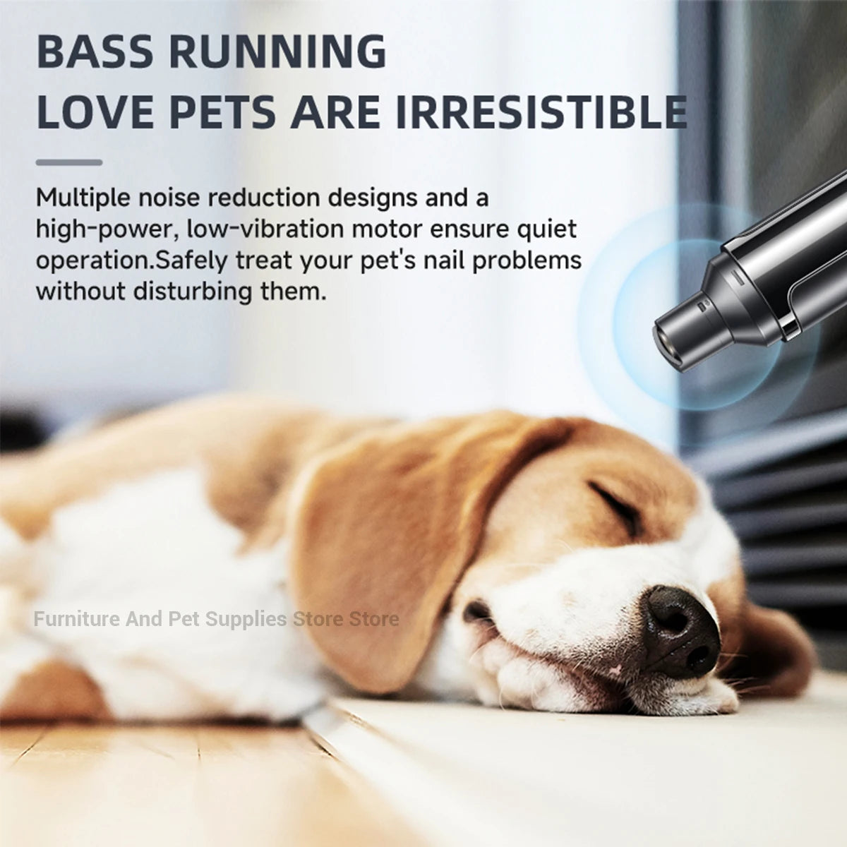 Pet Nail Grinder For Dogs And Cats USB Rechargeable Painless