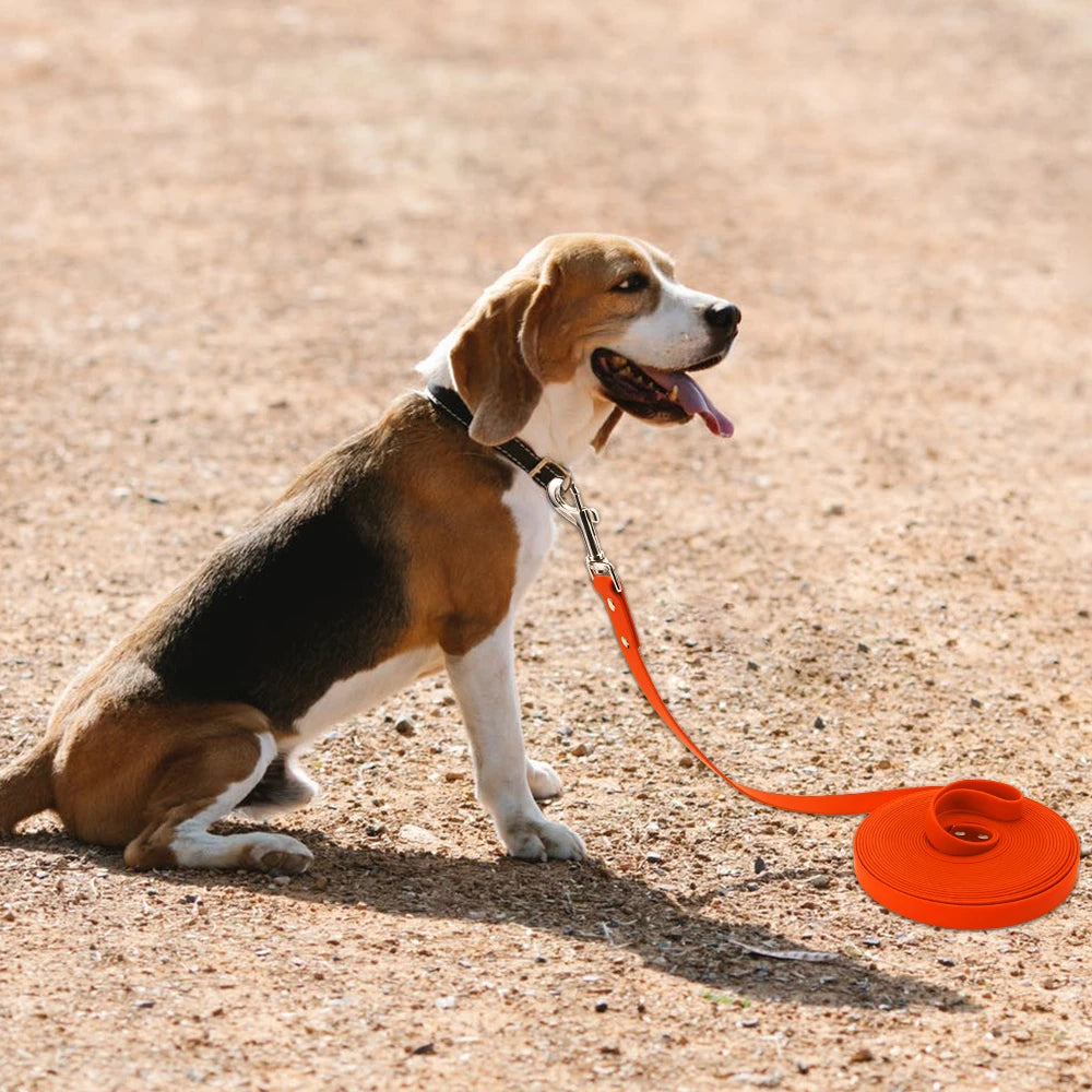Waterproof PVC Dog Leash Easy Clean Walking Lead Durable