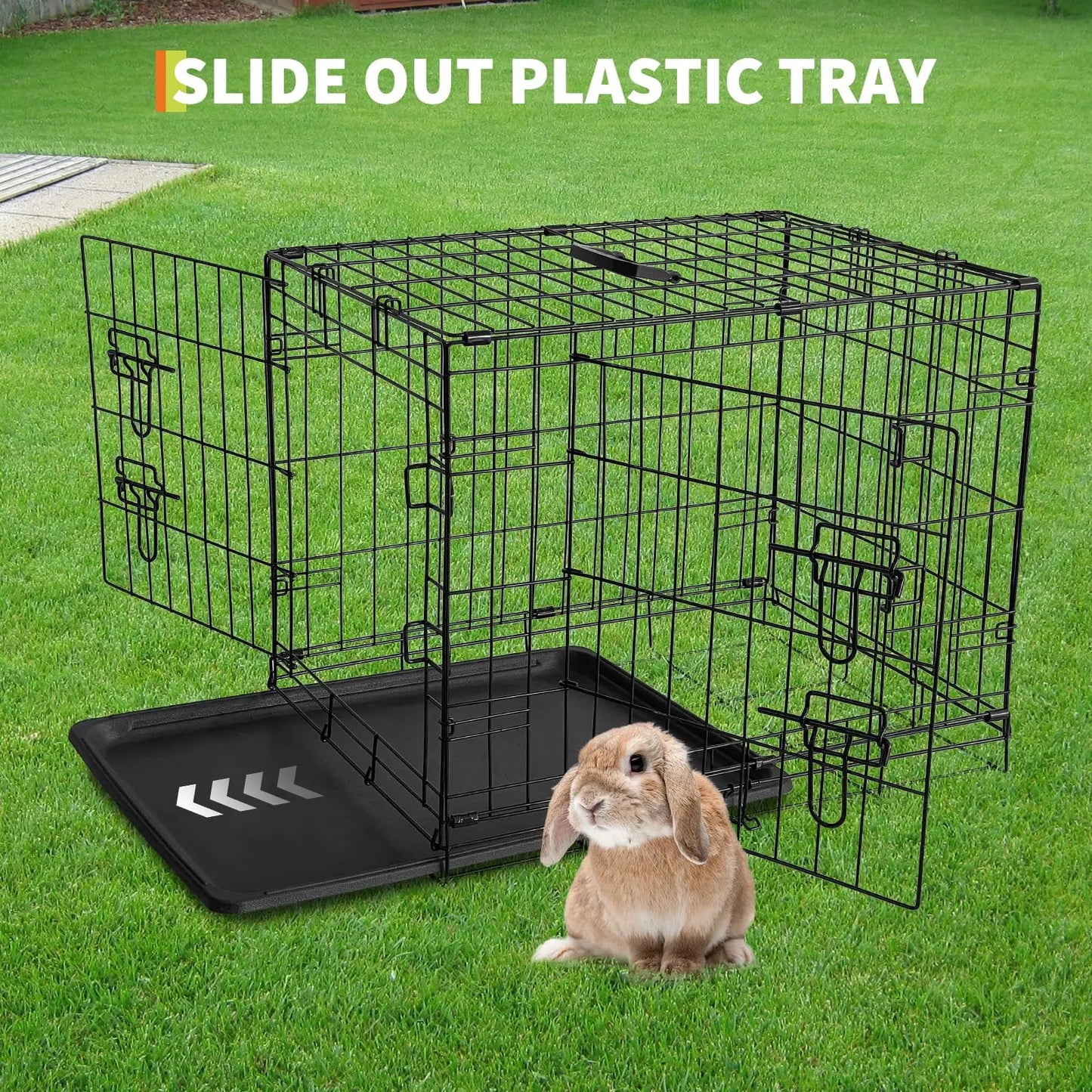 HiMISS Portable Ferret Cage Small Pet Habitat With Tray