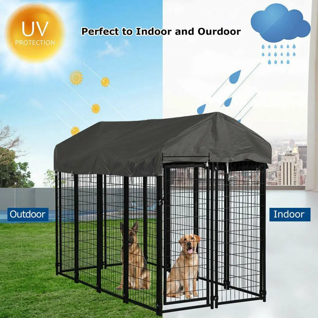 Oversize Dog Cage With Roof Playpen For Outdoor Use