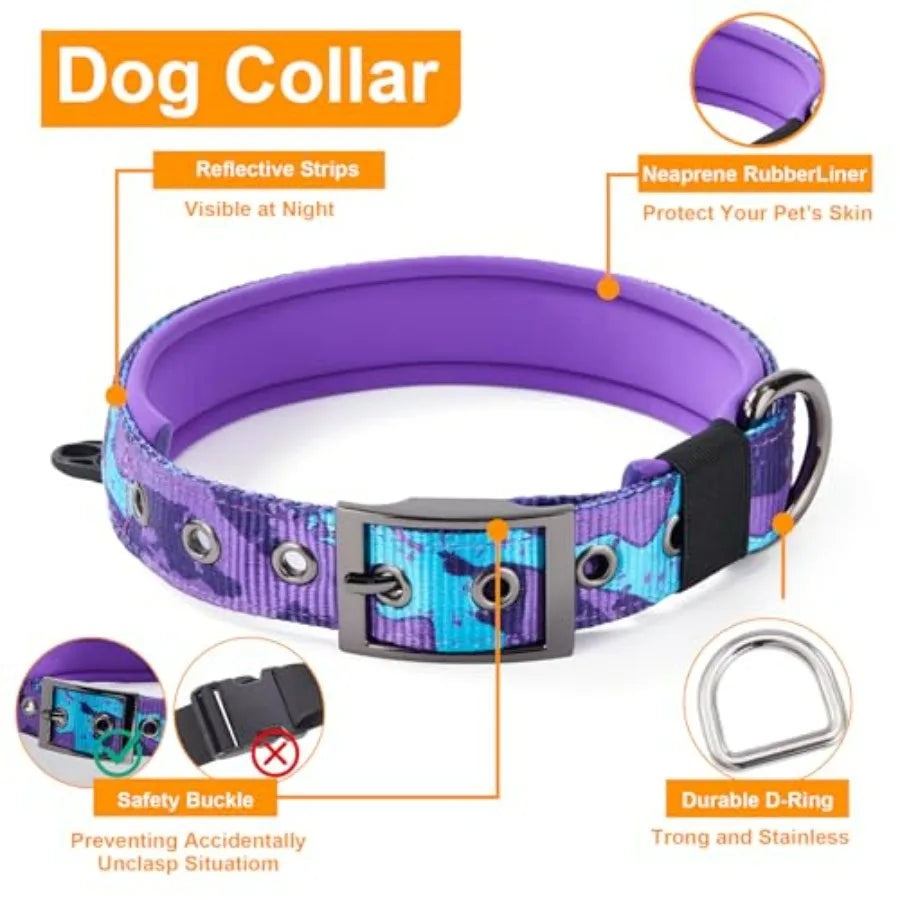 No Pull Dog Harness And Leash Set With Seatbelt Clip