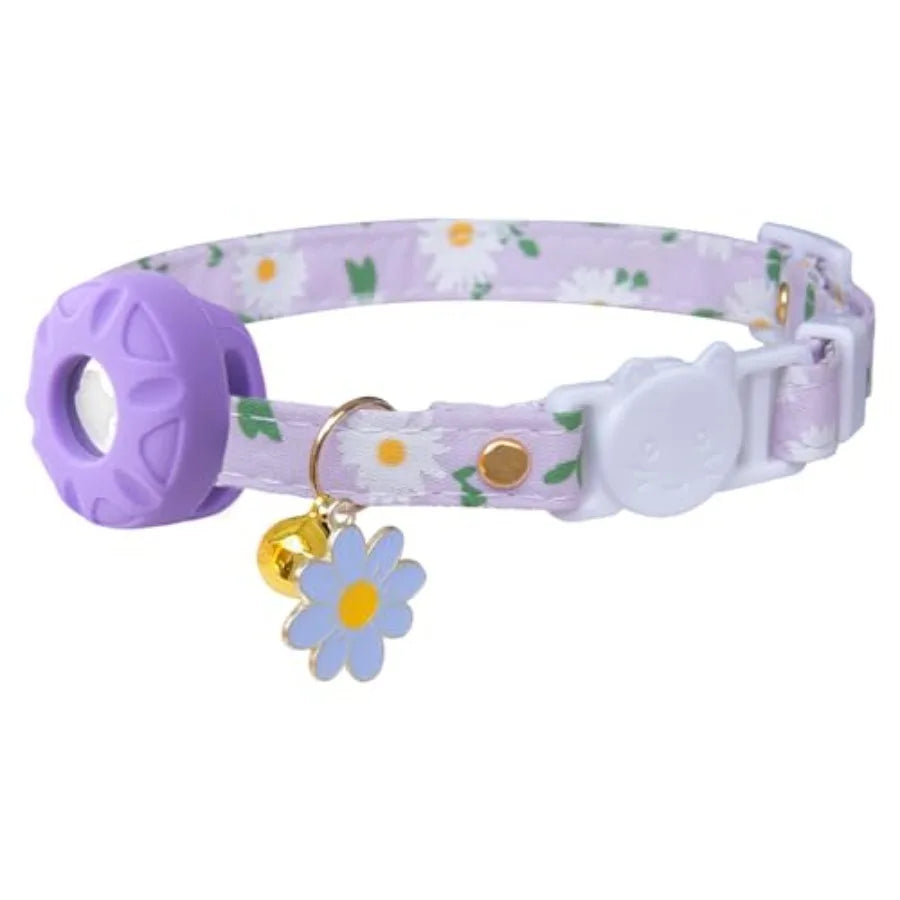 Breakaway Cat Collar With AirTag Holder For Apple AirTag Tracking