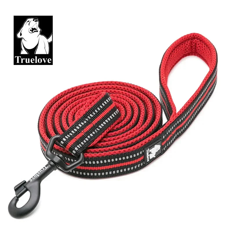 TRUELOVE Soft Pet Leash Reflective Nylon Mesh Padded For Pets