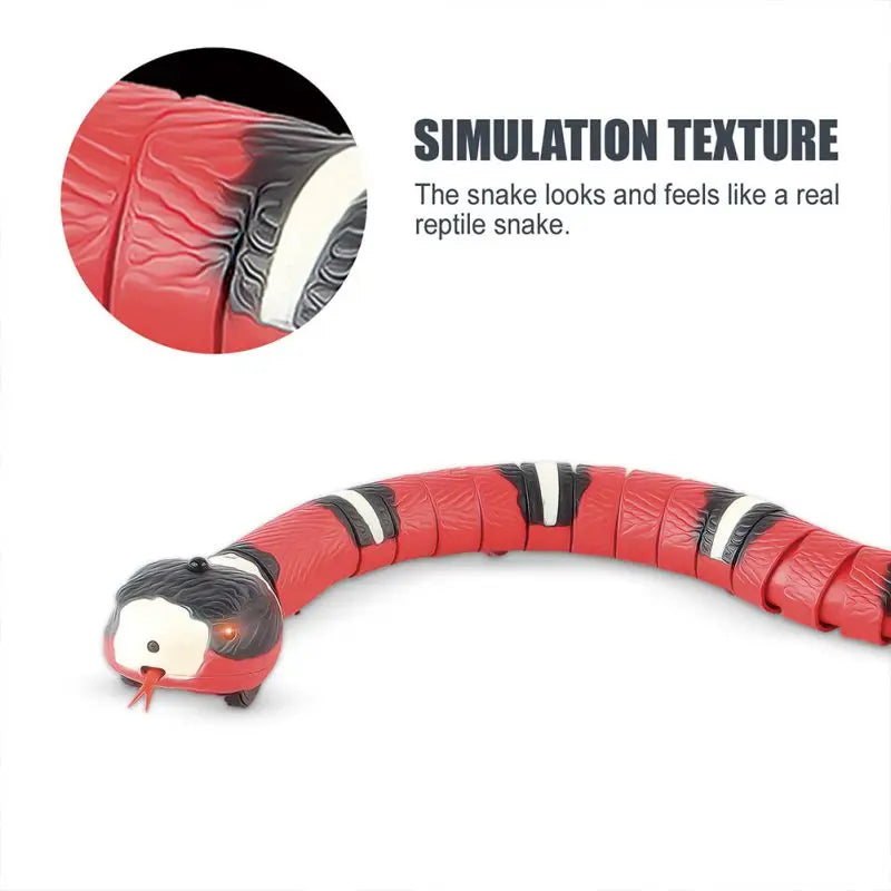 Smart Sensing Snake Interactive Cat Toy USB Charging Kitten Toy
