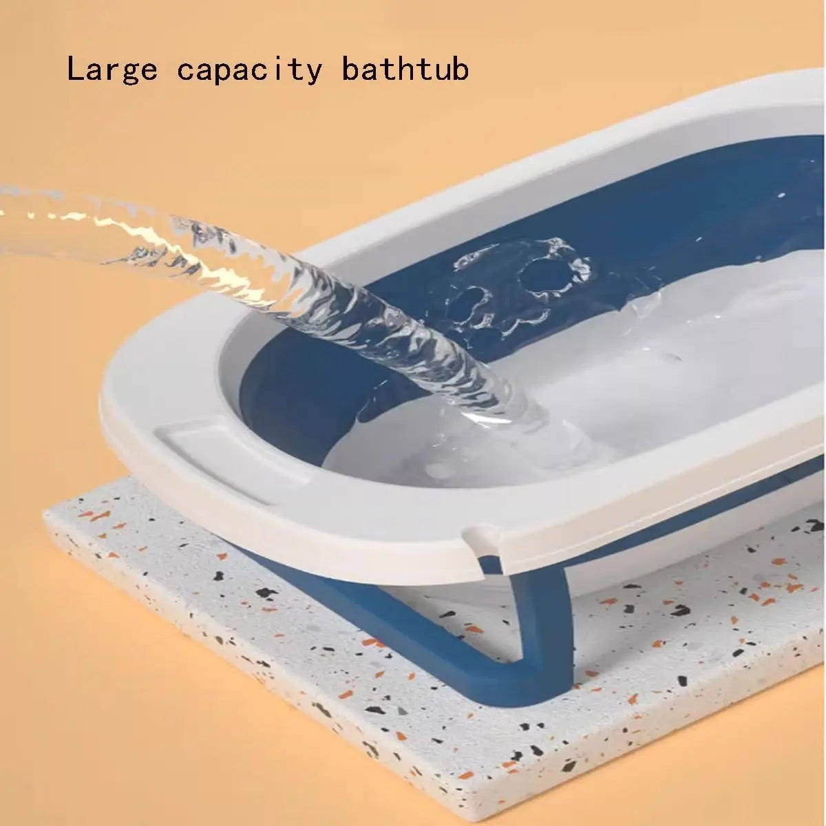 Foldable Pet Bathtub With Drain Hole For Small Dogs Cats