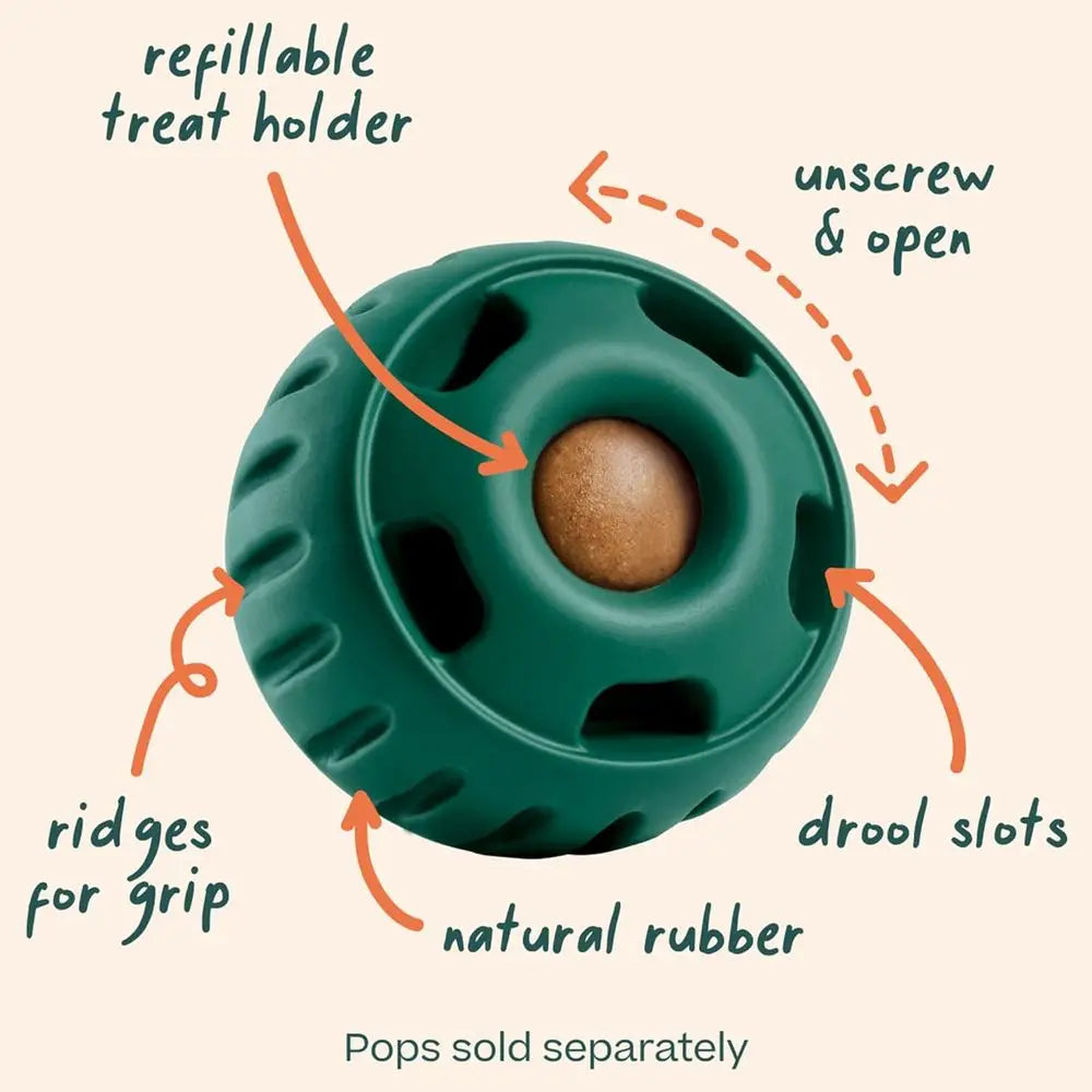 Long-Lasting Interactive Dog Ball Toy for Busy Pups
