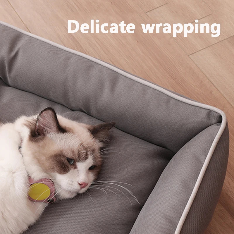 Four Season Square Dog Bed Waterproof Bite Resistant for Dogs