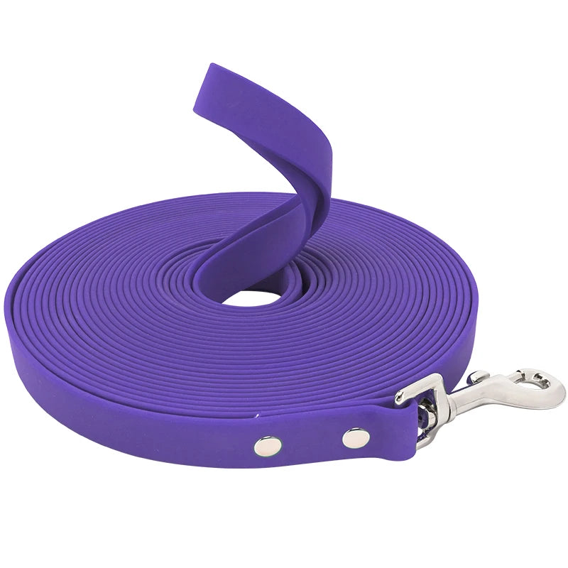 Waterproof PVC Dog Leash Easy Clean Walking Lead Durable
