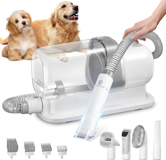Pet Grooming Vacuum Kit With Low Noise For Hair Shedding